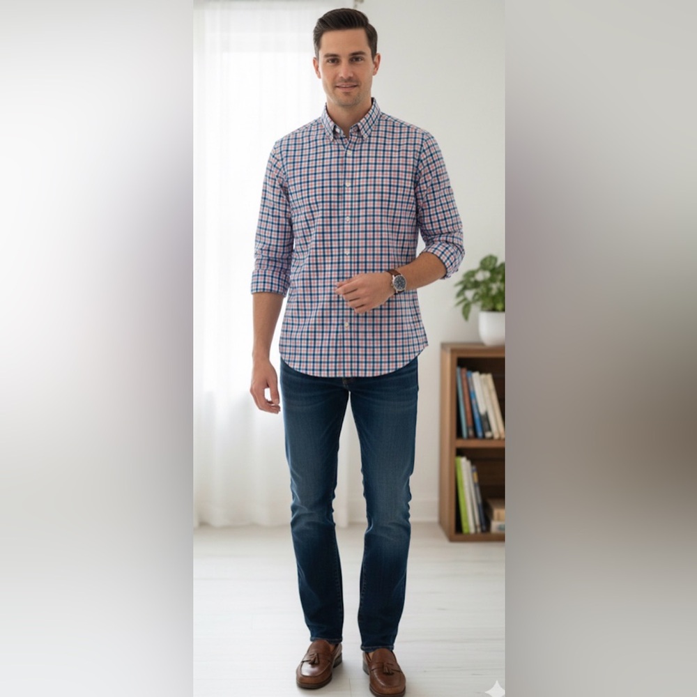 J. Crew Mens Long Sleeve Button Up Shirt- S #Fmedtersnean #summer